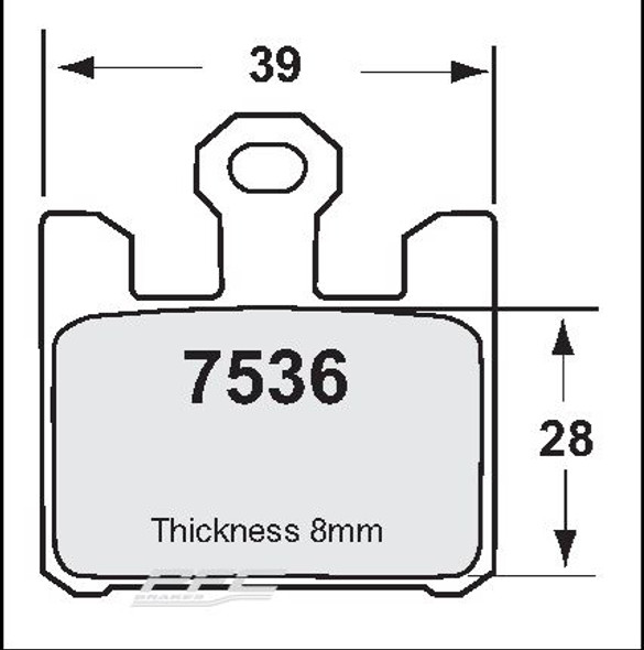 PFC Brakes Carbon Metallic Road/Track Front Brake Pads: 03-08 Kawasaki/Suzuki Model