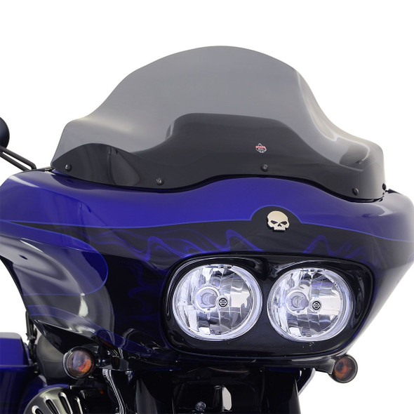 Klock Werks Flare Windshield: 1998-2013 Harley-Davidson FL Models - Dark Smoke - 12" - [Blemish]