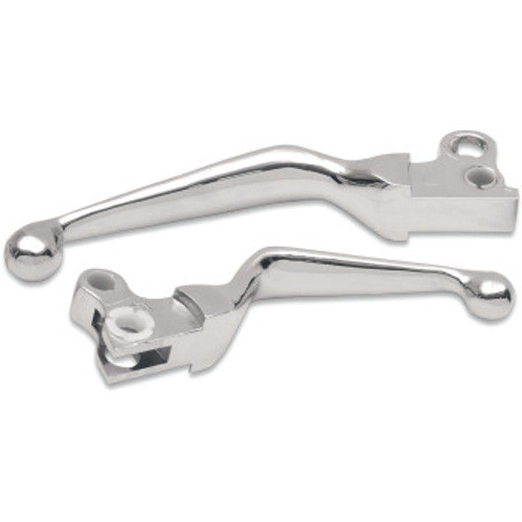 Drag Specialties Wide Blade Lever Set: 1982-1995 Harley-Davidson Models - Chrome