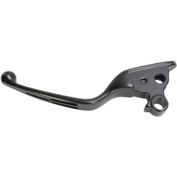 Drag Specialties Wide Blade Replacement Clutch Lever: 2015-2023 Harley-Davidson FX/FL Models - Slotted - Black