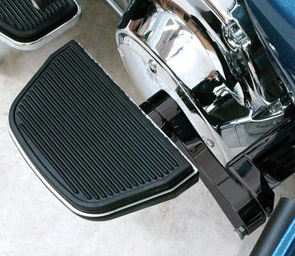 Rivco Products Adjustable Passenger Floorboard Mounts: 1980-2021 Harley-Davidson FL Models - Black - HDPBLABK-RE