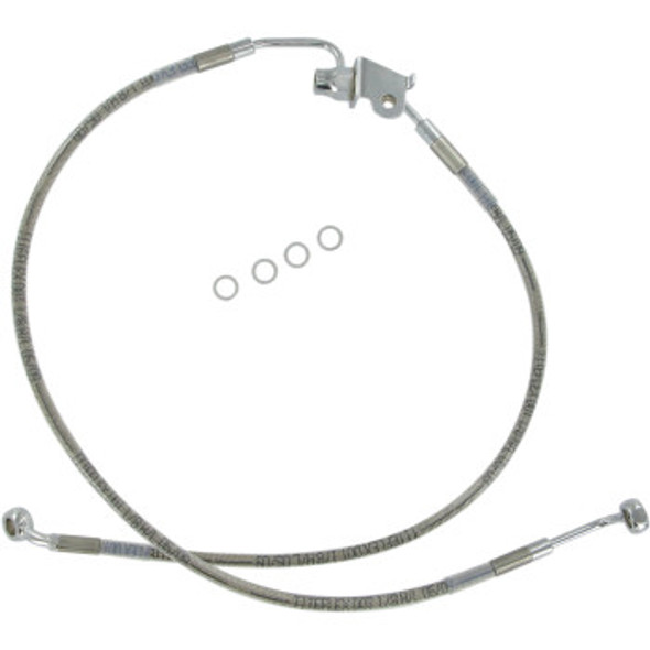 Drag Specialties Rear Brake Line Kit: 2005-2007 Harley-Davidson FL Models