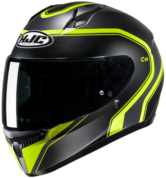 HJC C10 Elie Helmet - Black/Yellow - XL - [Blemish]