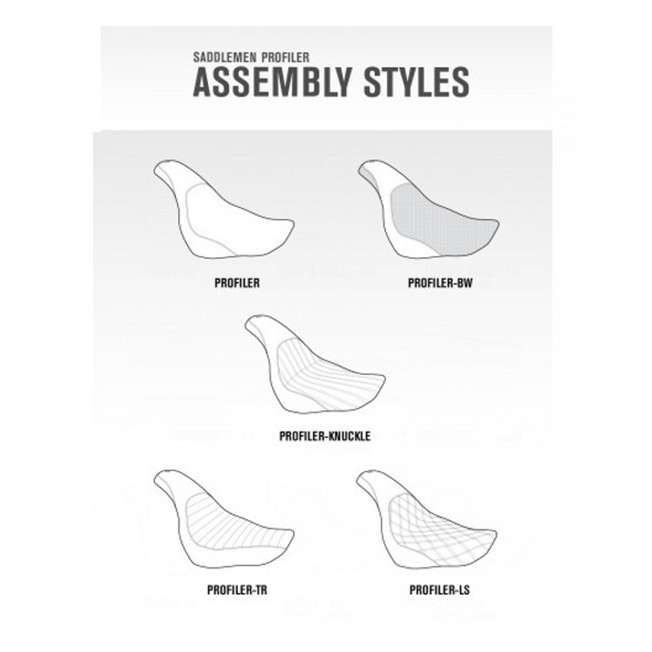 Saddlemen 97-07 FLHR & FLHX Knuckle Profiler Seat