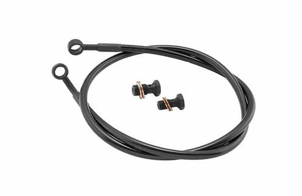 Goodridge Shadow Rear Brake Line Kit: 13-17 Kawasaki ZX6R - Black Lines/Black Banjos