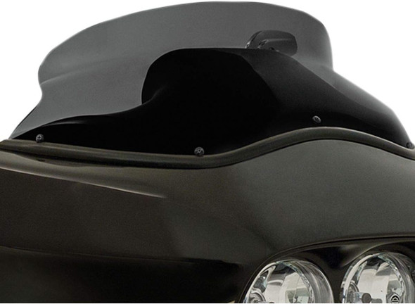Memphis Shades Replacement Spoiler Windshield: 2015+ Harley-Davidson Touring Models - 6.5 - Black [Blemish]
