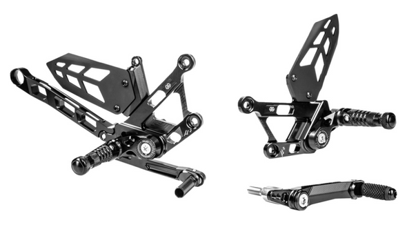 Gilles Tooling MUE2 Rearset - Black - Yamaha -  MUE2-Y03-B