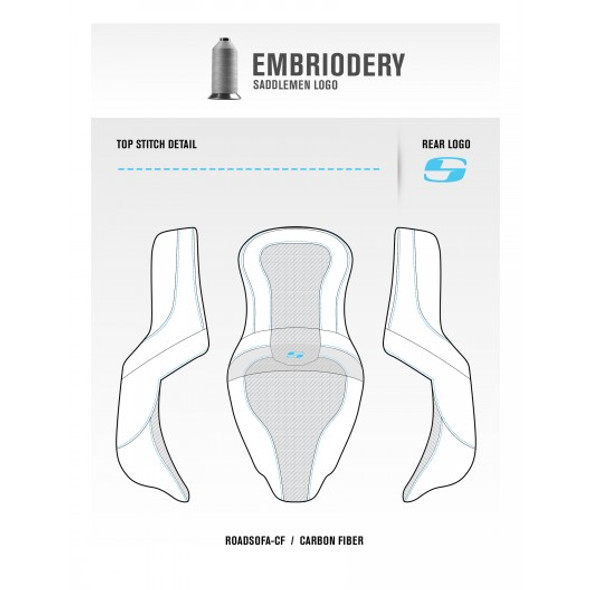 Saddlemen 14-20 Chief/Chieftan Heated Roadsofa CF Seat w/ Drivers Backrest