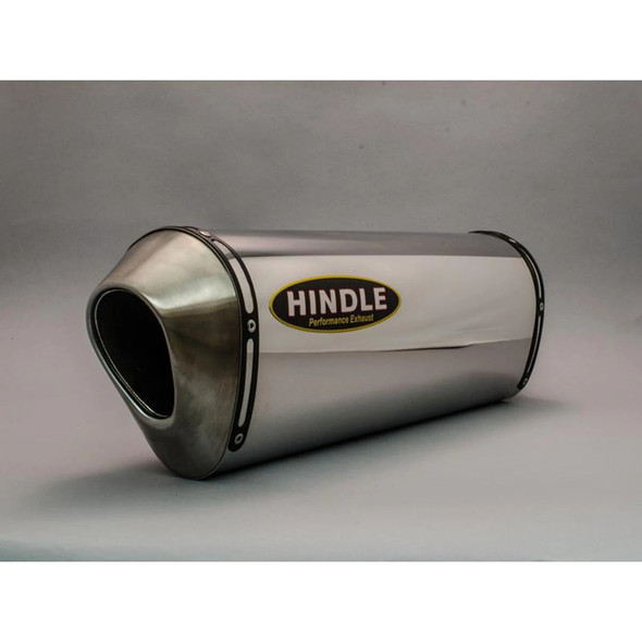 Hindle Evolotion Slip-On Exhaust: 06-22 Select Yamaha/Honda/Kawasaki Models - Stainless Steel - 75-1220S
