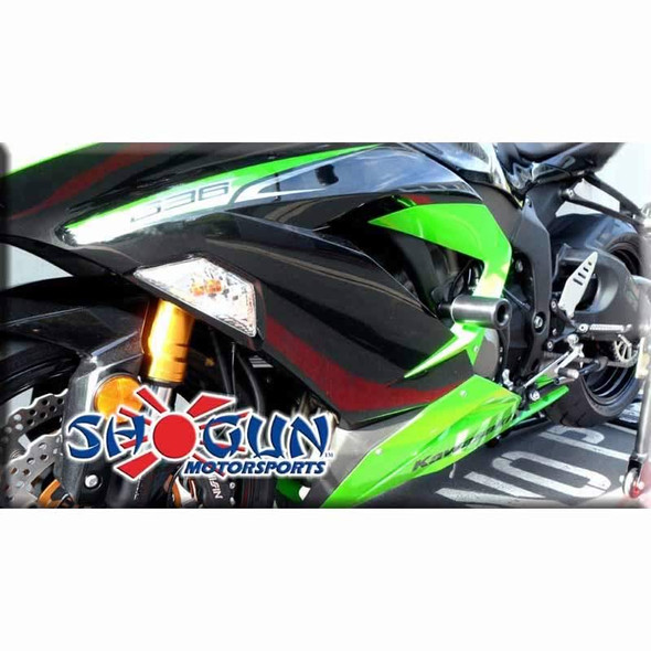 Shogun Complete Slider Kit - Black - 13-18 ZX6R No Cut