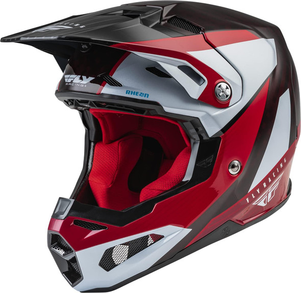 Fly Racing Formula Helmet - Carbon Prime - Red/White/Red Carbon - 2XL