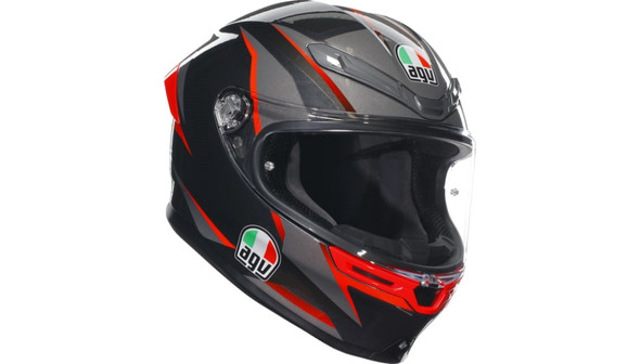 AGV K6 S Slashcut Helmet - Black/Gray/Red - SM-[Open Box]