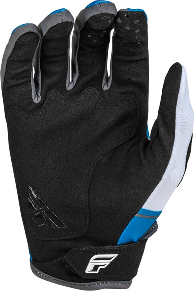 Fly Racing Youth Kinetic Prix Gloves - 2024 Model - Bright Blue/Charcoal - YS
