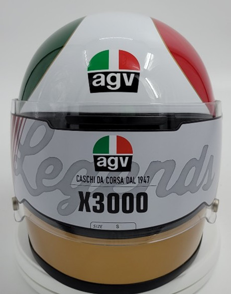 AGV Legends X3000 LE Ago #1 Barry Sheene Helmet - Green/Red/White - Size Small
