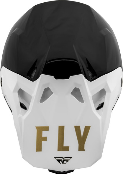 Fly Racing Youth Formula CP Slant Helmet - Black/White/Gold - YLG - [Demo]