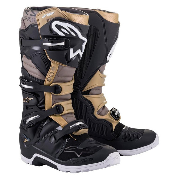 Alpinestars Tech 7 Enduro Drystar Boots - 2023 Model - Black/Gray/Gold - 14 - [Demo]