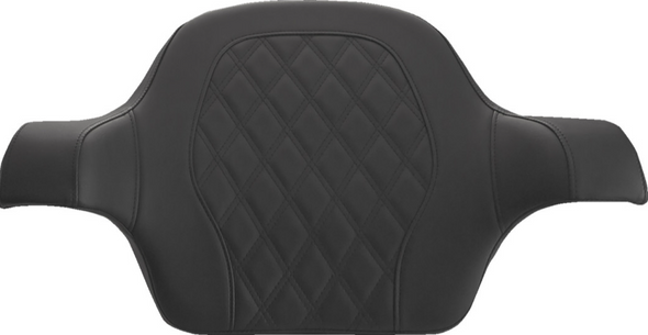 Tour-Pak Backrest Pad - Step-Up Lattice Stitched Seat - Black