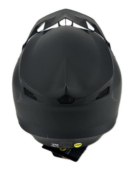 Troy Lee Designs 2019 Youth SE4 Polyacrylite Helmet with MIPS - Mono (MD) (Midnight Black) - [Demo Model]