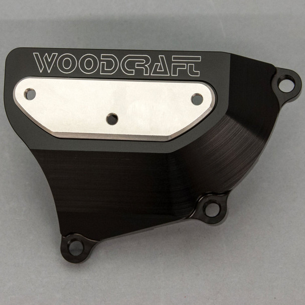 Woodcraft RHS Clutch Cover Protector: 08-16 Honda CBR1000RR - Stainless Steel Pad