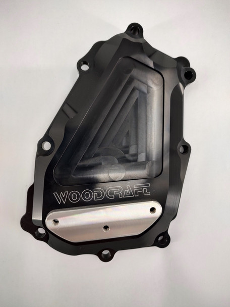 Woodcraft Ignition Trigger Cover Protector: 98-03 Yamaha R1 - Stainless Steel Pad