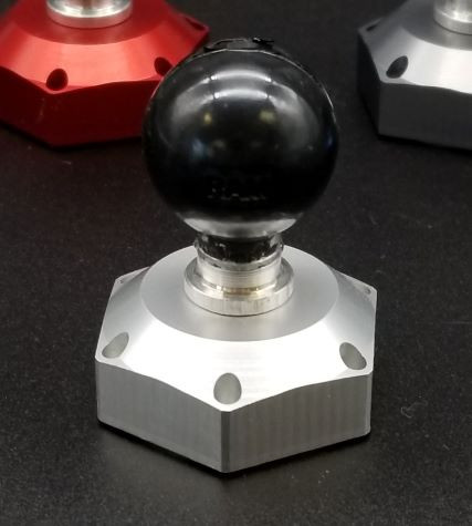 Cox Racing Steering Stem Nut Ram Mount - Universal - 32mm - Silver