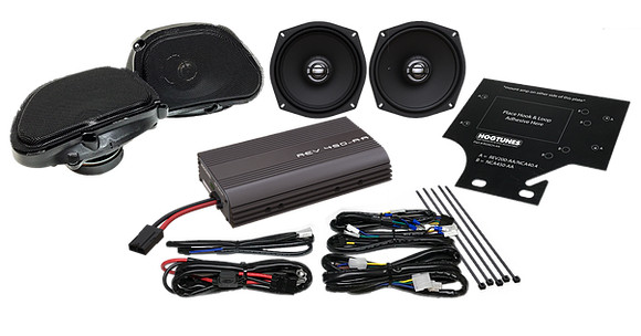 Hogtunes Amplifier/Speaker Kit: 98-13 Harley-Davidson Road Glide Models - REV450RGUKIT-AA