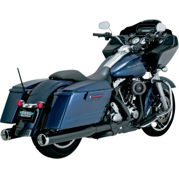 Vance & Hines Monster Rounds Slip Ons - Black - 46773