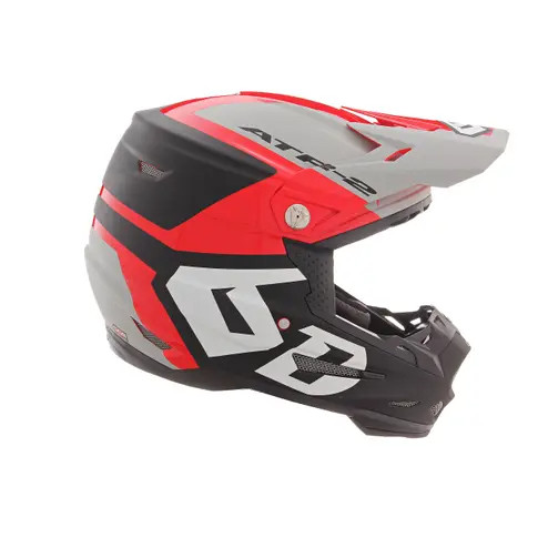 6D ATR-2 Helmet - Helo - Red/Grey - SM