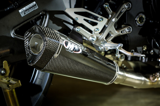 M4 17-26 Yamaha FZ-10/MT-10 X-Model Slip-On Exhaust - Carbon Canister