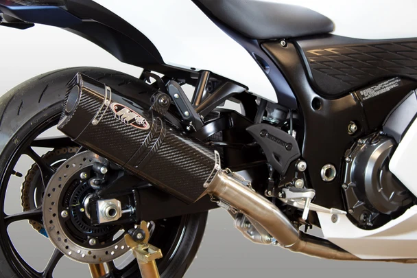 M4 08-26 Suzuki Hayabusa Full Exhaust System - Carbon Tech Canister