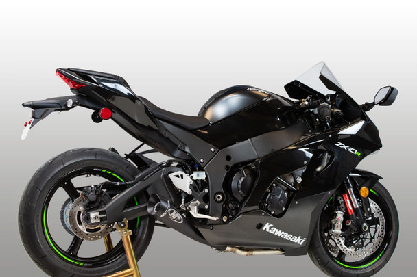 M4 21-26 Kawasaki ZX-10R Full Titanium Exhaust System - Black Canister