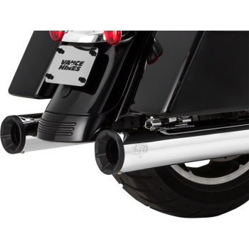 Vance & Hines Eliminator 400 - 17-20 HD Touring - Chrome/Black Tips - 16708