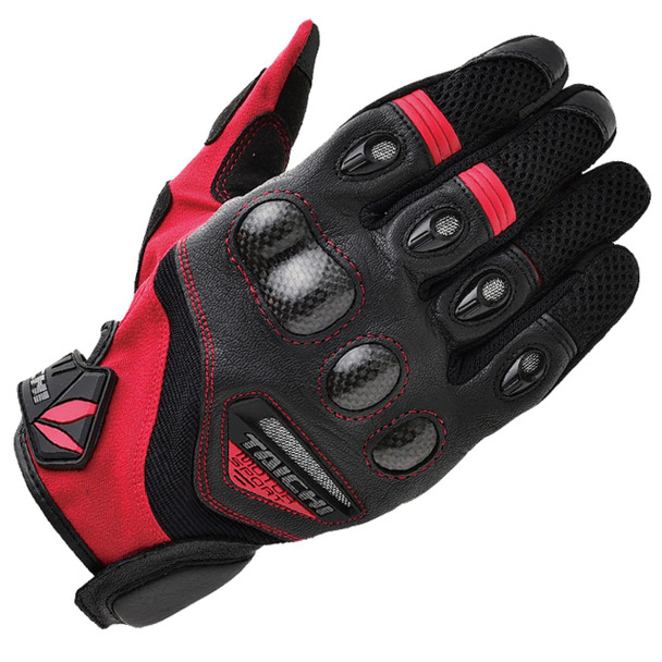 RS Taichi RST418 Velocity Women's Mesh Gloves - Black/Red - Medium