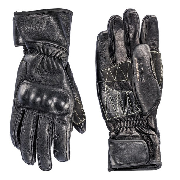 Dainese Settantadue Techno72 Leather Motorcycle Gloves - Black - XL