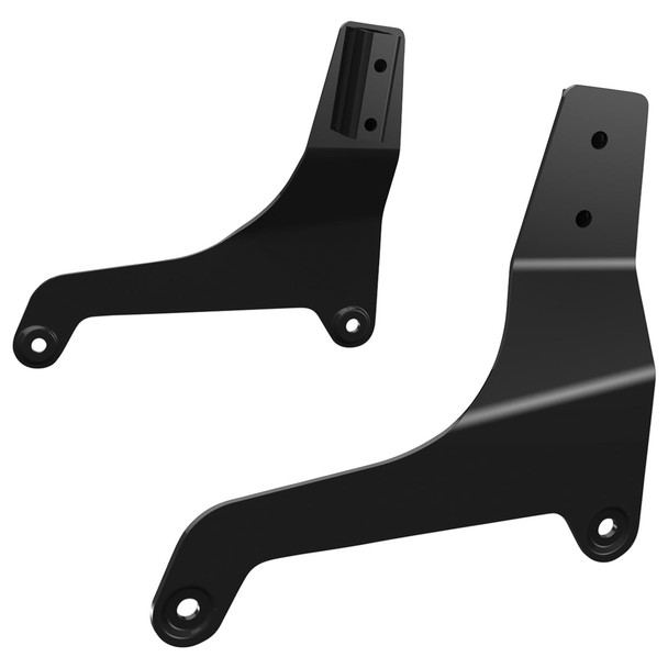 Drag Specialties Black Sissy Bar Side Plates - 1504-0069