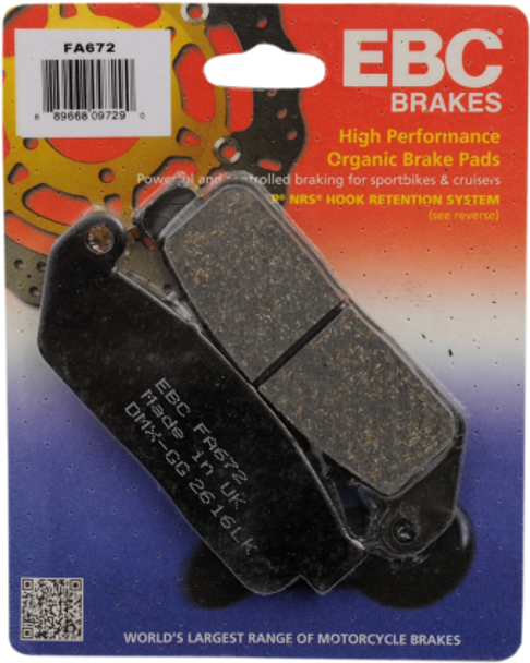 EBC Cruiser Organic Brake Pads