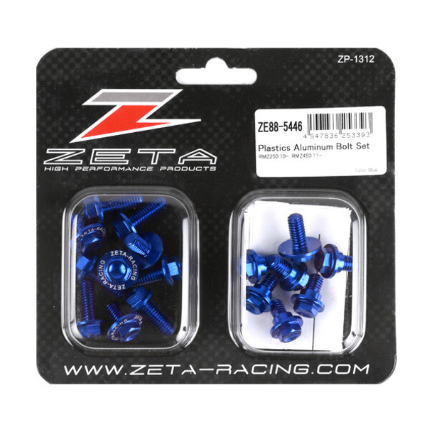 Zeta Bolt Kit: 11-17 RM-Z450, 11-18 RM-Z250 - Blue