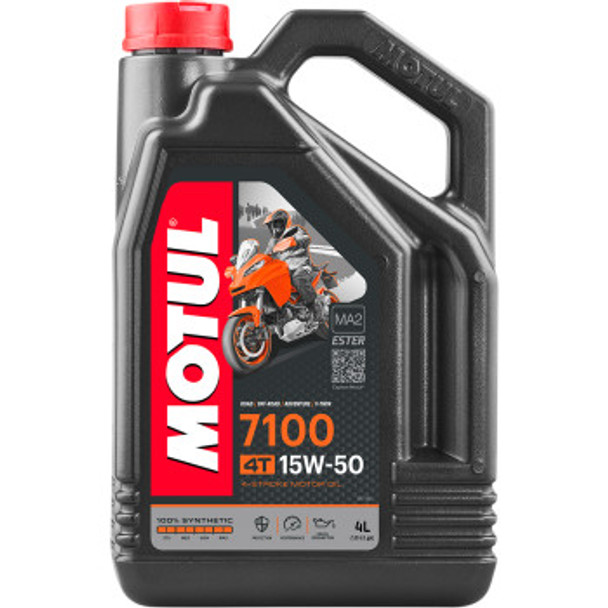 Motul 7100 4T Synthetic Oil - 15W50 - 4 Liter