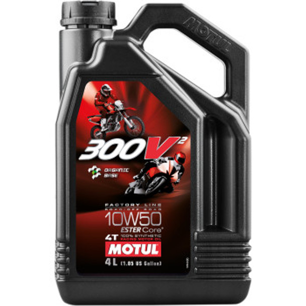 Motul 300V 4T Competition Synthetic Oil - 10W50 - 4 Liter