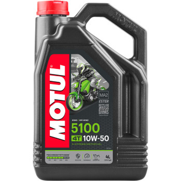 Motul 5100 4T Synthetic Blend Oil - 10W50 - 4 Liter
