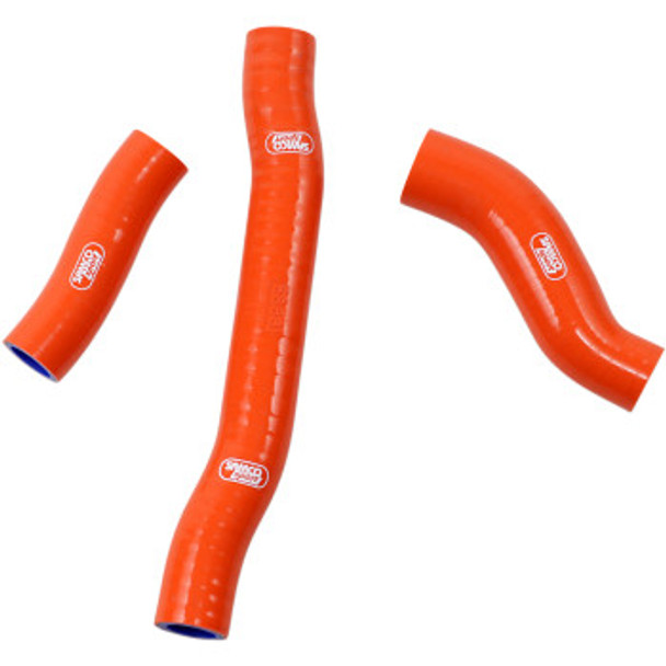 Moose Racing Radiator Hose Kit: 19-21 KTM 250 Models - Orange