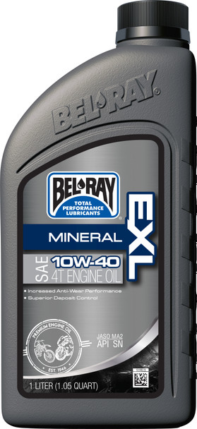 Bel Ray EXL 10w40 Mineral 4T Oil - 1L