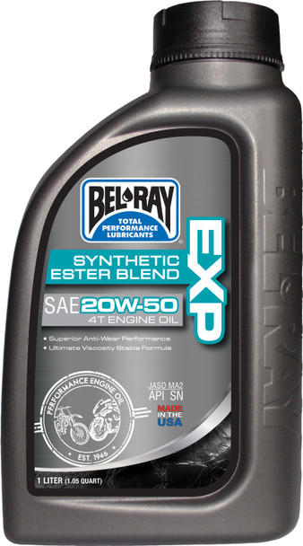 Bel Ray EXP Synthetic Ester Blend 20w50 4T Oil - 1L
