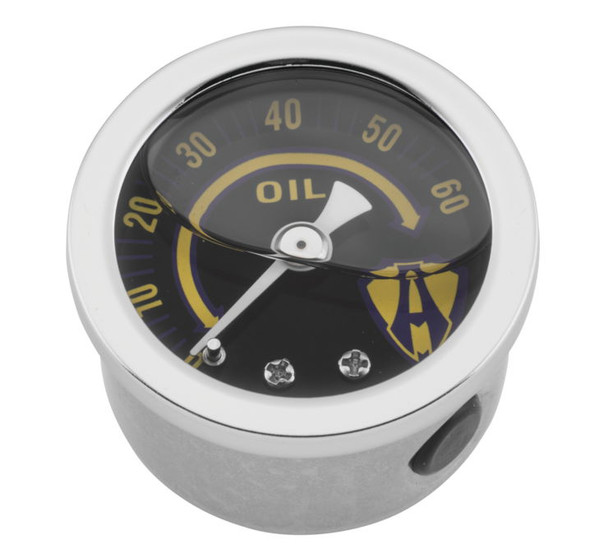 Arlen Ness Replacement Oil Pressure Gauge: 84-17 Harley-Davidson Models - 15-655