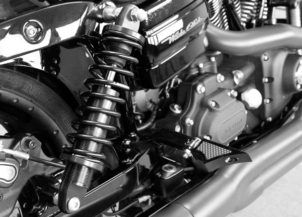 Legend Suspensions Revo Coil Rear Suspension: 91-17 Harley-Davidson Dyna Models - 12"