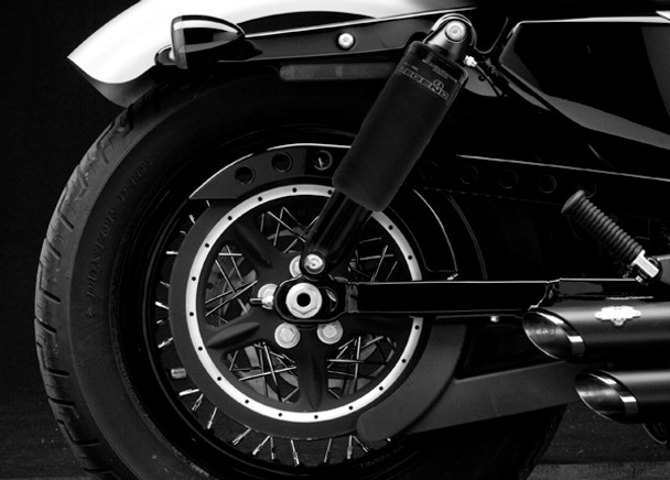 Legend Suspensions Air Adjustable Rear Suspensions w/ Handlebar Controls: 2014+ Harley-Davidson Sportster Non-ABS Models - 13"