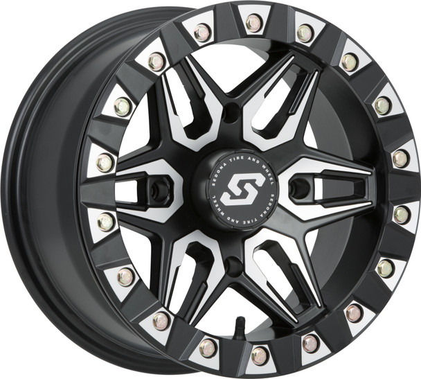 Sedona Split 6 Beadlock Rim: Select 93-18 Kawasaki/Polaris Models - 570-1243