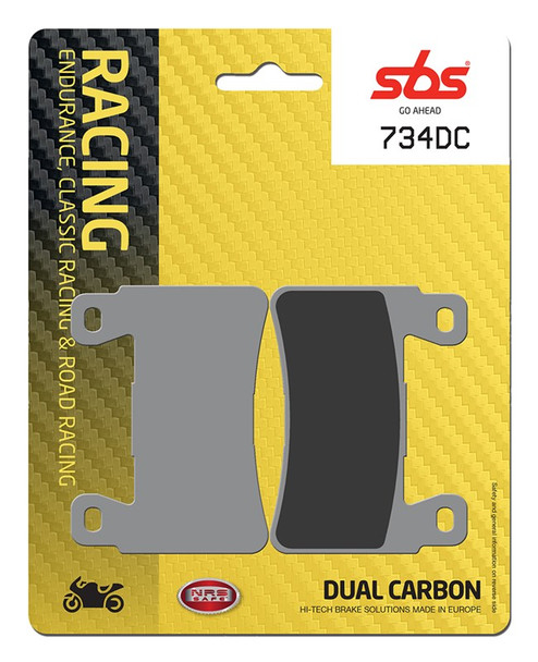 SBS Dual Carbon Front Brake Pads - 734DC