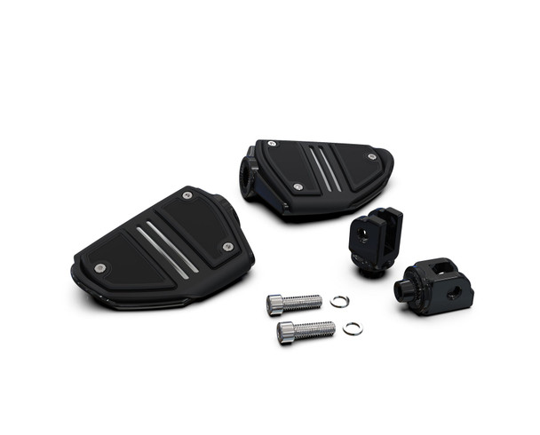 Ciro Twin Rail Driver Footrests: 2018+ Harley-Davidson Softail Models