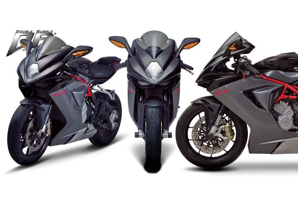 Zero Gravity Double Bubble Windscreen: 12-19 MV Agusta F3 800 Models